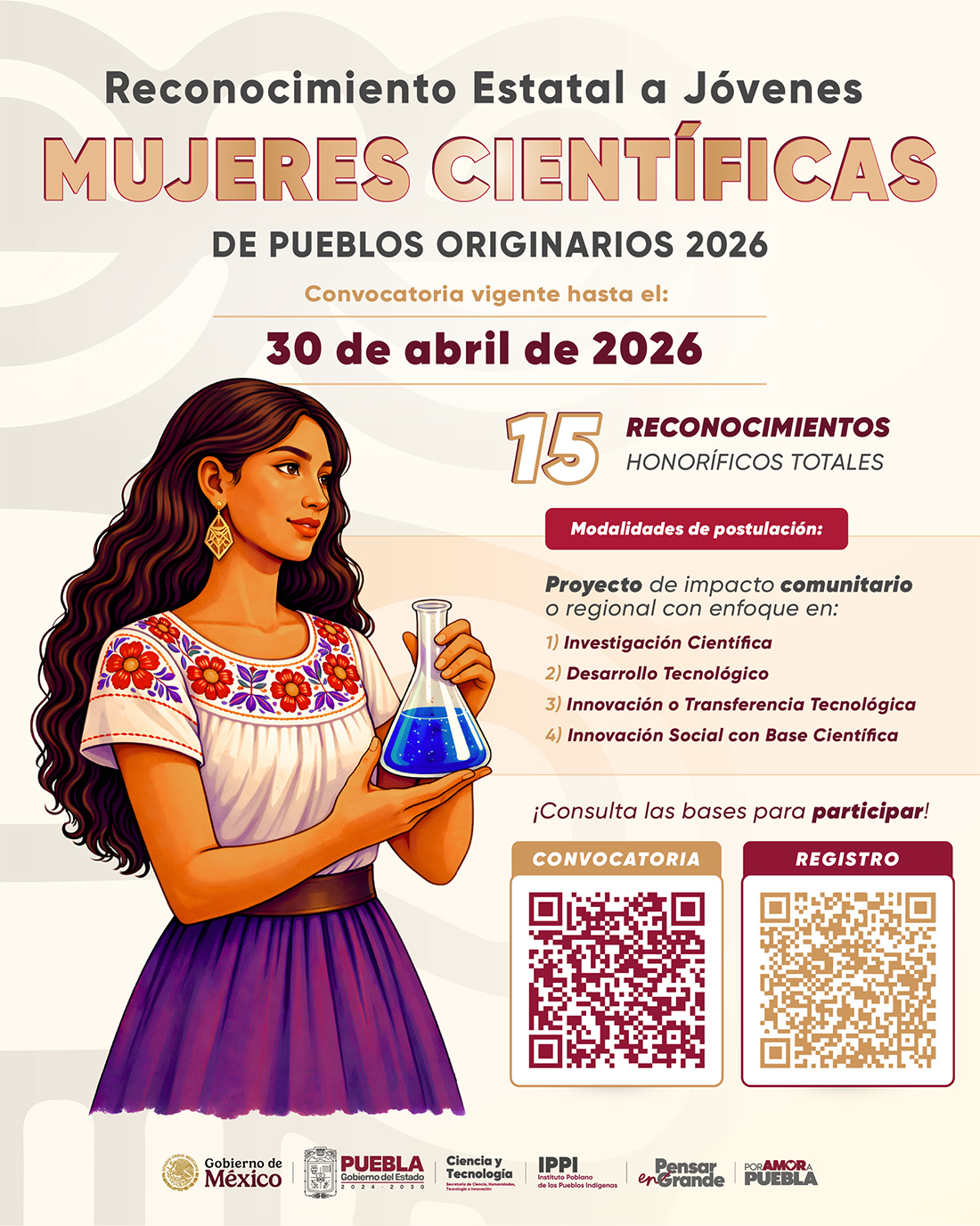 Convocatoria - Mujeres Científicas de Pueblos Originarios 2026