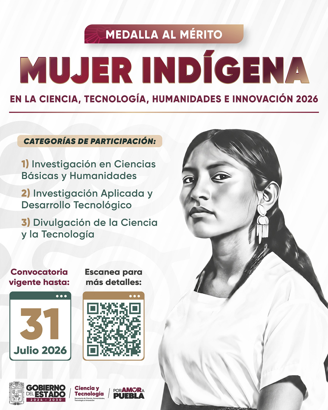 Medalla al mérito - Mujer Indígena