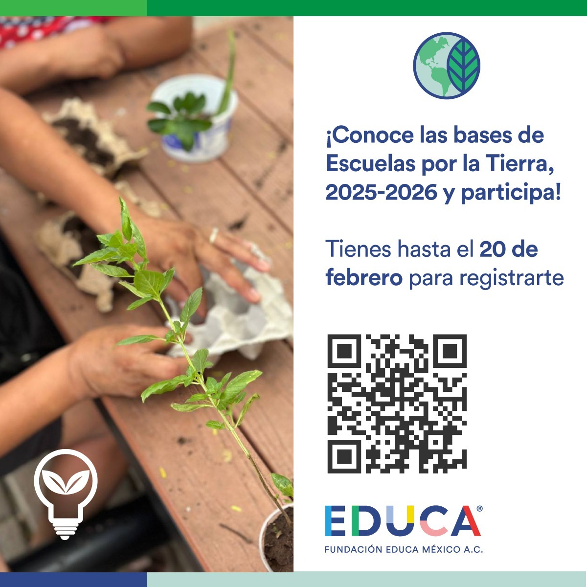 Convocatoria - Escuelas por la tierra México 25-26