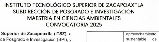 Maestría en Ciencias Ambientales