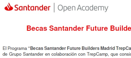 Beca Santander Madrid TrepCamp 2024