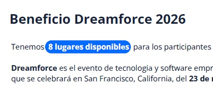 Convocatoria - Dreamforce 2026