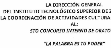 Convocatoria - 5to. Concurso interno de Oratoria